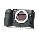 JISYIWOW SONY A7CR A7C2適用ボディーハーフケース カメラケース電池交換でき 三脚設置でき 携帯型 三脚ネジ穴付き (ネイビーブルー)