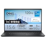 Dell Inspiron 15 (3530) 15.6型 Core i5-1334U 16GB 512GB SSD Win 11 Office 2024 ND65-FWHBBA