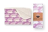 Milk Barn Baby/Infant Organic Stroller Blanket "Lavender Hedgehog" by Milk Barn [並行輸入品]