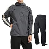 [アラシヤマ] ゴルフ レインウェア メンズ ウィンドブレーカー レインスーツ 上下セット 【防水 軽量 ストレッチ 】 カッパ アウトドア レインコート バイク 釣り 自転車 通勤 防寒着
