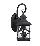 Chloe Lighting CH7001-BLK-OSD1 13-Inch Tall Transitional 1-Light Black Outdoor Wall Sconce [並行輸入品]
