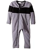 [キム カーダシアン] Kardashian Kids ボーイズ Colorblocked Fleece One-Piece (Infant) ワンピース Grey/Black 6M [並行輸入品]