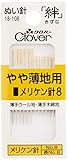 Clover 絆 きずな メリケン針8 Y8 12本入り 18-108 シルバー