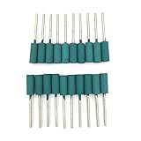 JINTONG ゴム砥石 2.35mmシャンク コーン ヘッド セラミック 研磨 マウント20個入り