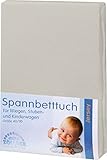 Julius Z?llner Fitted sheet for cots (60 x 120 cm/70 x 140 cm, Jersey Taupe) by Julius Z?llner
