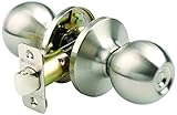 Brinks 2115 – 119ボールスタイルドアノブのホール、クローゼット、サテンニッケル