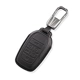 トヨタに適合 アルファード キーケース 30系後期 キーカバー ヴェルファイア30系 スマートキーケース シンプルデメタリックキーホルダー 高級 6ボタン おしゃれ (ブラック)
