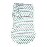 SwaddleMe WrapSack 1-PK, Teal Grey Chevron (SM) by SwaddleMe [並行輸入品]