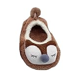 新生児赤ちゃん少年少女 漫画ソフトソールベビー靴 フロアソックス (1-3歳, カーキ)