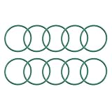 uxcell フッ素ゴムOリング FKM シールガスケット 機械配管用 グリーン 外径29 mm 内径26 mm 幅1.5 mm 10個