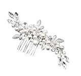 レディース ヘアアクセサリー リーフ パール 髪飾り ヘッドドレス 結婚式 パーティー に 【J's select】