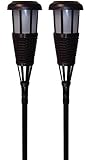 Newhouse Lighting Solar Flickering LED Tiki Torches, Dark Chocolate, 2-Pack by Adamax [並行輸入品]