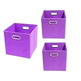 Modern Littles Color Pop Organization Bundle-3 Storage Bins, Purple by Modern Littles [並行輸入品]