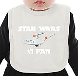 Number One Fan ネクタイを有する有機ビブ Medium