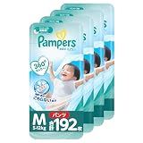 【パンツMサイズ】パンパース オムツ 超吸収エアリー (5-12kg) 192枚 (48枚×4パック) [ケース品]