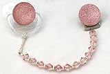 Pink Swarovski Crystal ONLY Pacifier Clip (CSGP) by Crystal Dream [並行輸入品]