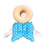 【ligangam】赤ちゃんのごっつん防止 天使のパッド 安全パッド 超軽量 ベビー 頭を保護 セーフティー エンジェルリング 枕 リュックタイプ 安全台 子供用 プロテクター ひも調節可能　出産祝い