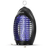 HOMEINNK【2018年最新バージョン】電撃殺虫器 電撃殺虫灯 蚊取り器 殺虫ライト 電撃殺虫灯 電気ショック UV光源吸引式 吊り下げ式 虫退治 無害 静音 省エネ 薬剤不使用 赤ちゃんやペット