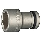 トネ(TONE) インパクト用ロングソケット HP4NV-25L 差込角12.7mm(1/2") 二面幅25mm