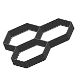 Baosity パス舗装　全3タイプ　庭園　道路　成形　舗装　モールド　DIY　ガーデニング　セメント　レンガ　金型　再利用可能　プラスチック　　 - ＃1：36×36×4cm