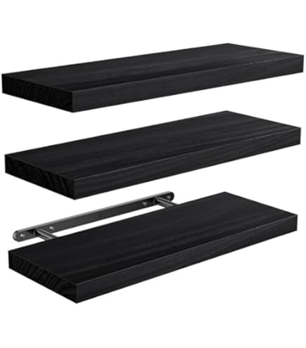 Amazon | IKEA イケア ウォールシェルフ ブラックブルー 110x26cm