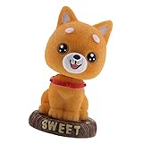 F Fityle レジンシェイク　ヘッドドッグ　オーナメント　ホーム　オフィス　デスクトップ　装飾　小道具　全３カラー - 黄