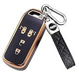 [YANMW] N-BOXキーケース適合ホンダ NBOXキーカバー N-BOX N-ONE N-WGN N-ワゴンNBOXカスタム N-VAN JF1 JF2 JF3 JF4キーホルダー スマートキーケース4ボタン (ブラック)
