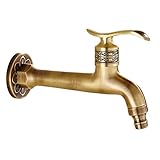 長い金管アンティークの蛇口洗濯機の蛇口の壁の蛇口キッチン/庭を長くする
