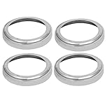 uxcell 手すり部品　ブラケット　ハンドレールプレートカバー　 304ステンレス鋼 丸パイプ用 手すりカバー 4個入り