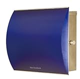 【正規輸入品】 Milano スカイブルー ドイツポスト Max Knobloch 壁掛けポスト 右ロック AAE28A