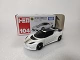 トミカ No.104 ロータス エヴォーラ GTE, 1/64スケール, ホワイト、クリアケース付