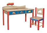 Room Magic Boys Like Trucks Desk/Chair Set, Grey Wash [並行輸入品]