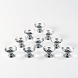 ERPower 10pcs 30mm Glass Clear Cabinet Knob Drawer Pull Handle Kitchen Door Wardrobe Hardware Used f