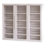 小島工芸 日本製 組立不要 健康仕様のFフォースター 中がしっかりつまった丈夫な棚板 高さ108.2cm 開戸タイプ A4ファイル収納 マルチボード C3B-120B ウッディホワイト [幅120.3cm 奥行36.5cm] 6110703