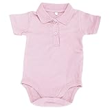 (ベイビーバグズ) Babybugz 赤ちゃん・ベビー オーガニックコットン ポロ襟ロンパース ポロ襟つきボディースーツ つなぎ カバーオール オールインワン (12-18ヶ月) (パウダーピンク)