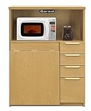 北欧風 2色対応 幅90cm キッチンカウンター レンジ台 テーブル (ナチュラル)