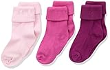 JoJo Maman Bebeベビー女の子3パックリブ編みソックス(ベビー) – ピンク カラー: ピンク