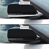 SlickMod クローム 削除 ブラックアウト ビニール オーバーレイ 2021-2023 Jeep Grand Cherokee L ウィンドウトリム用 (3.ミラートリムのみ、サテンブラック)
