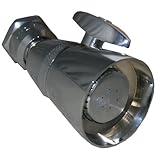 Larsen Supply 08 – 2301 2.5-gpm 1 – 3 / 4インチクロムメッキ真鍮調節可能なスプレーシャワーヘッド ツイン 08-2301 1