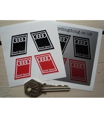 Amazon.co.jp: Audi Sport Cut to Shape Stickers with Hoops. Various 