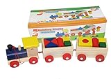 プルトーイ トロッコ 【全部運べるかな？】知育玩具 木のおもちゃ 図形 パズル 子供 幼児 教育 学習 おもちゃ 2歳〜4歳向け