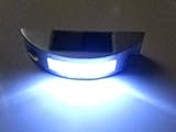 ソーラー１×6LED三日月型★常時点灯/白色★光センサーライト自動点灯道路鋲誘導灯防水防圧 アルミ合金省エネ
