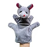かわいいぬいぐるみハンドパペットアニマルフレンズハンドパペット、マウス