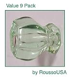 9 Pack of 1920's Finest Replicas of Depression Crystal Glass Cabinet Knobs, our Best Hardware Pack w