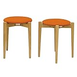 クローバーSX スツール(2脚セット) オレンジ色