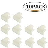 幸せな コーナークッション 角 衝撃吸収 ケガ防止 弾力抜群 L字 机・テーブル・イスなどの家具に適用 コーナーガード 赤ちゃん・年寄りの方をケア 両面テープ付き 違和感なし 10個 全14色 (白色