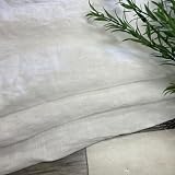リネン100 ワッシャー仕上 白 生地 麻100％ 麻色 長1ｍ単位で延長可能 布 布地 アパレル素材 kijiya /6050
