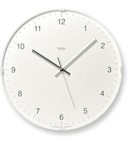 Lemnos North clock 白　掛時計 Amazon.co.jp: レムノス 掛け時計 アナログ ノースクロック 白 North