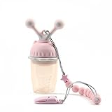 Mamimami Home 赤ちゃん おしゃぶり 離乳食フィーダー 野菜 果物 肉など入れでき 咬み袋 歯固め シリコーンビーズ おしゃぶりのチェーン 幼児 歯がため 3か月以上 誕生祝い 出産祝い 