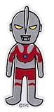ウルトラマン ウルトラセブン レトロ ステッカー シール SSSP TDF-UG ウルトラ怪獣 耐光ステッカー 耐水ステッカー カスタムステッカー スマホステッカー 昭和 ブルマァク 円谷プロ なつかしい 小さい XXSサイズ (ニセウルトラマン)